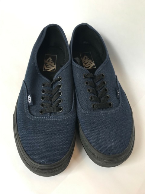 vans authentic blue black