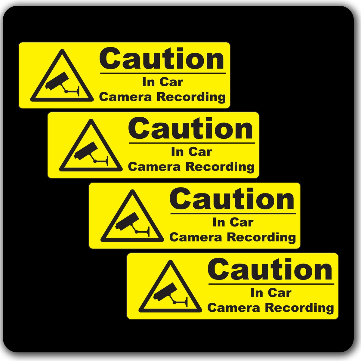 Whelen Safety Signs & Traffic Control Pack Of 10 CCTV Warning Stickers ...