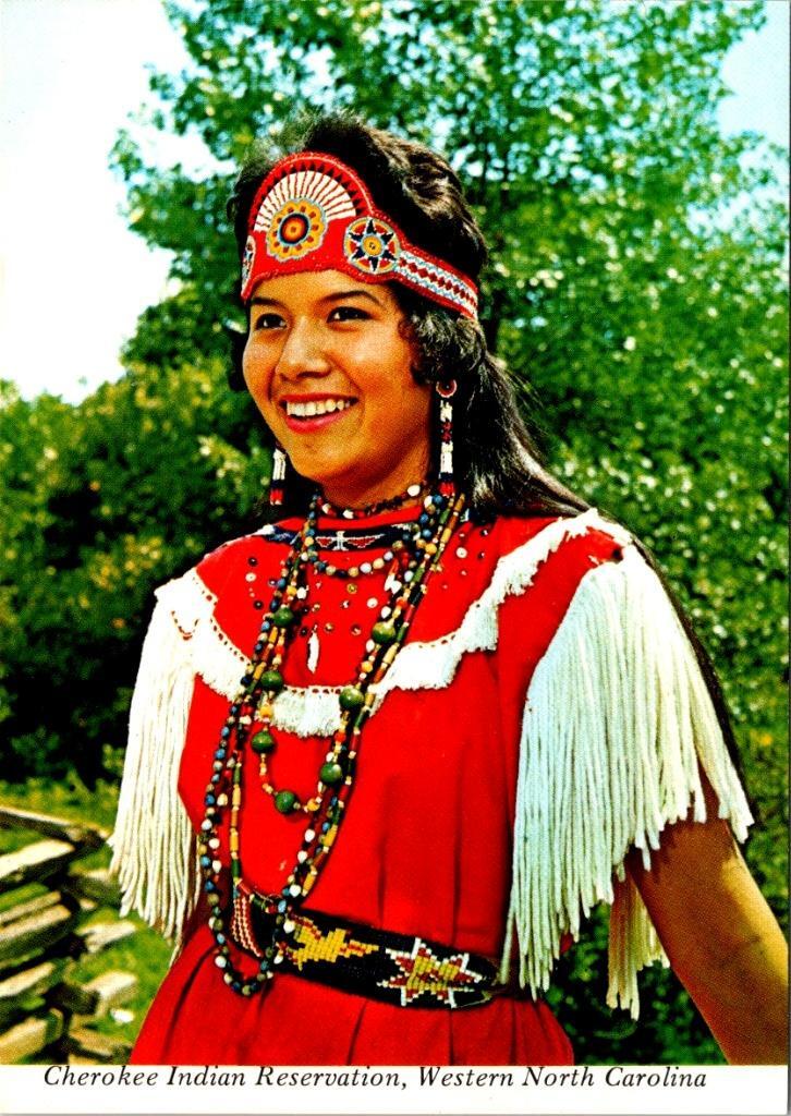 NC, Cherokee BEAUTIFUL ANN WALKINGSTICK Qualla Indian Reservation