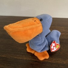 Scoop the Pelican Retired RARE Ty Beanie Baby MINT Condition Tag Errors