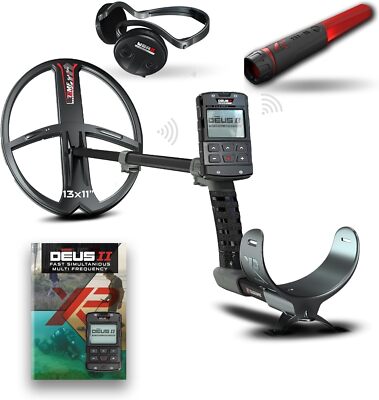 XP Deus II Metal Detector (DEUS2-34FMFRCEA + MI-6 + WSAII)  (13'' coil)