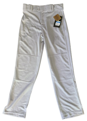 NWT Rawlings Semi Relaxed Youth Baseball Pants Gray Full Length XL