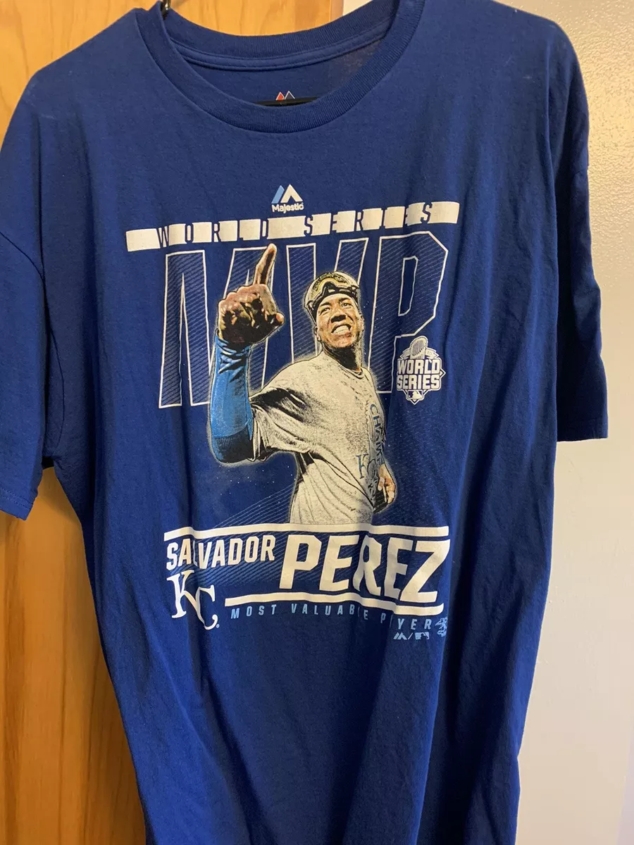 Kansas City Royals Salvador Perez World Series MVP Shirt XL