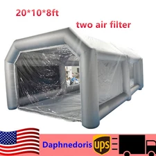 Inflatable Paint Booth Portable Spray Paint Car Tent 2-Filter System 20×10×8 FT