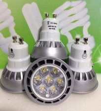 LED SPOT LIGHT BULB 7W=65W GU10,FOUR PIECES,BARGAIN £11.99,COOL DAYLIGHT,WOW