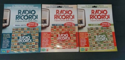 3 doppi cd radio ricordi l'epoca d'oro della radio Vol 1 2 3 opera completa