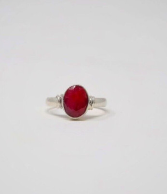 Manek Ring Natural CERTIFIED precious 5.25ct Ruby Manek gemstone 925sterling ...