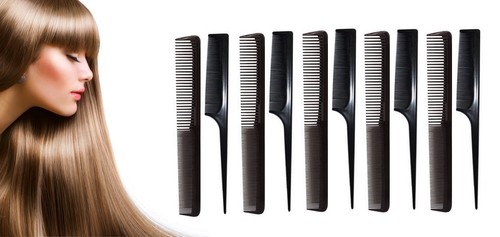Sallys Black Salon Professional Hairdressing Barber / Rat Tail Hair Styling Comb - Picture 16 of 16