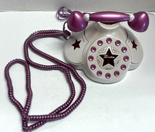 BRATZ Electric Funkadelic Fashion Pink/Purple Phone w/Phone Cord WORKS! 2003