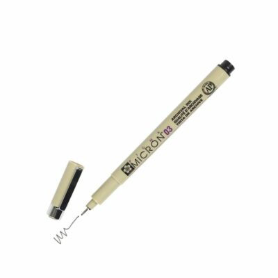 XSDK03-49 Sakura Pigma Micron 03 Marker Pen, 0.35mm Tip, Black, Box of 12