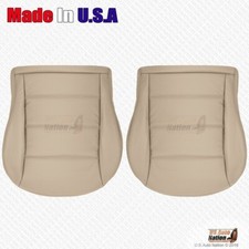1999 2000 2001 Volkswagen Jetta Driver Passenger Bottom Leather Seat Cover Tan