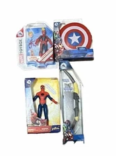 Zuru Disney mini brands Marvel Hawkeye Bow Cap Shield Cap Marvel Spiderman 4 Lot