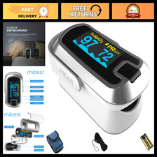 OLED Finger Pulse Oximeter, Blood Oxygen Monitor, Dual Color Display, Accurate O
