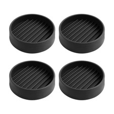 4 Pack Rubber Caster Cups, 2 X 2 Round Rubber Feet for Furniture