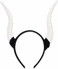 Horns Headband Plastic Horns Cosplay Demon Sheep Antelope Horn