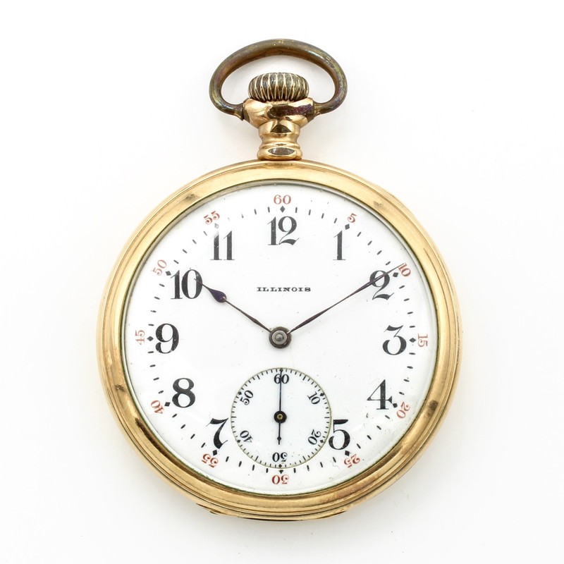 1905 Illinois GF 12s 15j 44mm Grade 228 Model 1 Swing-Out Pocket Watch #WB5474-4