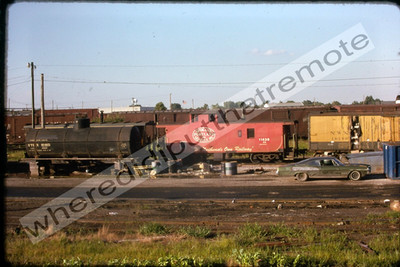 Original Dia Burlington Northern BN 11439 Ex-SP&S Caboose Proviso ILL 8-1974 (