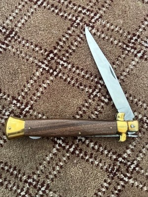 Vintage Rare Italian Rostfrei Dagger Blade Folding Pock Knife 14.5