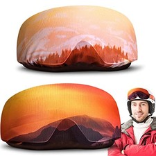 2 Pieces Ski Goggle Cover Microfiber Protective Ski Snowboard Sun Style