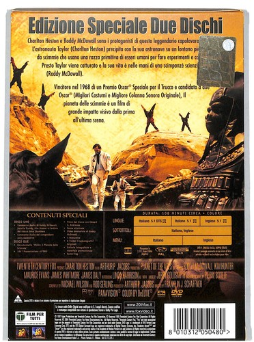 EBOND Il Pianeta Delle Scimmie EDIZIONE SPECIALE DVD DB687156 - Foto 2 di 2
