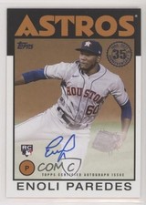 2021 Topps 1986 Topps Baseball Auto Series 2 Enoli Paredes #86A-EP Auto 5m1