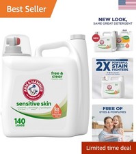 Sensitive Skin Free & Clear, 140 Loads Liquid Laundry Detergent, 140 Fl oz 0.19 per gallon