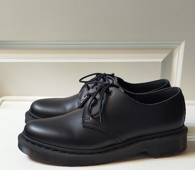 靴 Dr. Martens 1461 MONO BLACK 1461 Mono Smooth Leather Oxford Shoes in Black | Dr. Martens
