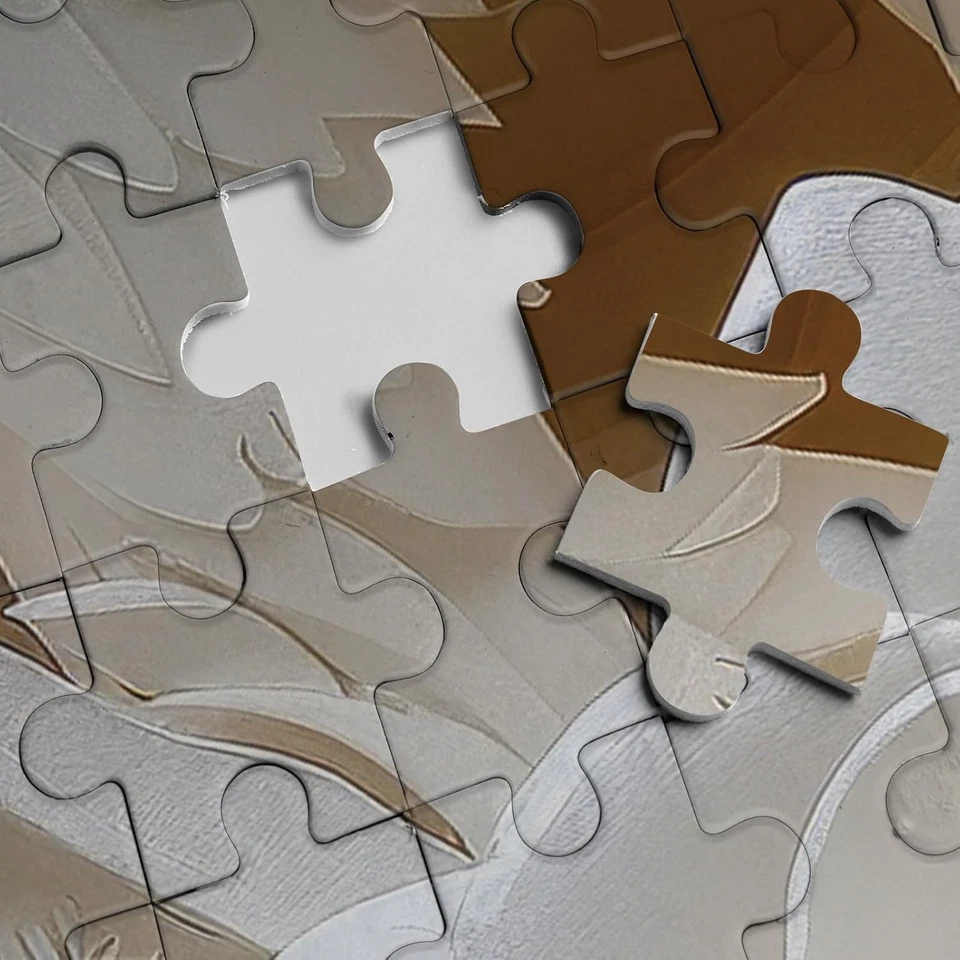 Rompecabezas de búho 3D corte de papel arte rompecabezas 1000 piezas para adultos, pájaro blanco... Foto 4 de 4