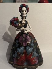 Día de los Muertos Día de los Muertos CATRINA Halloween Figura Vestido de Baile 16”