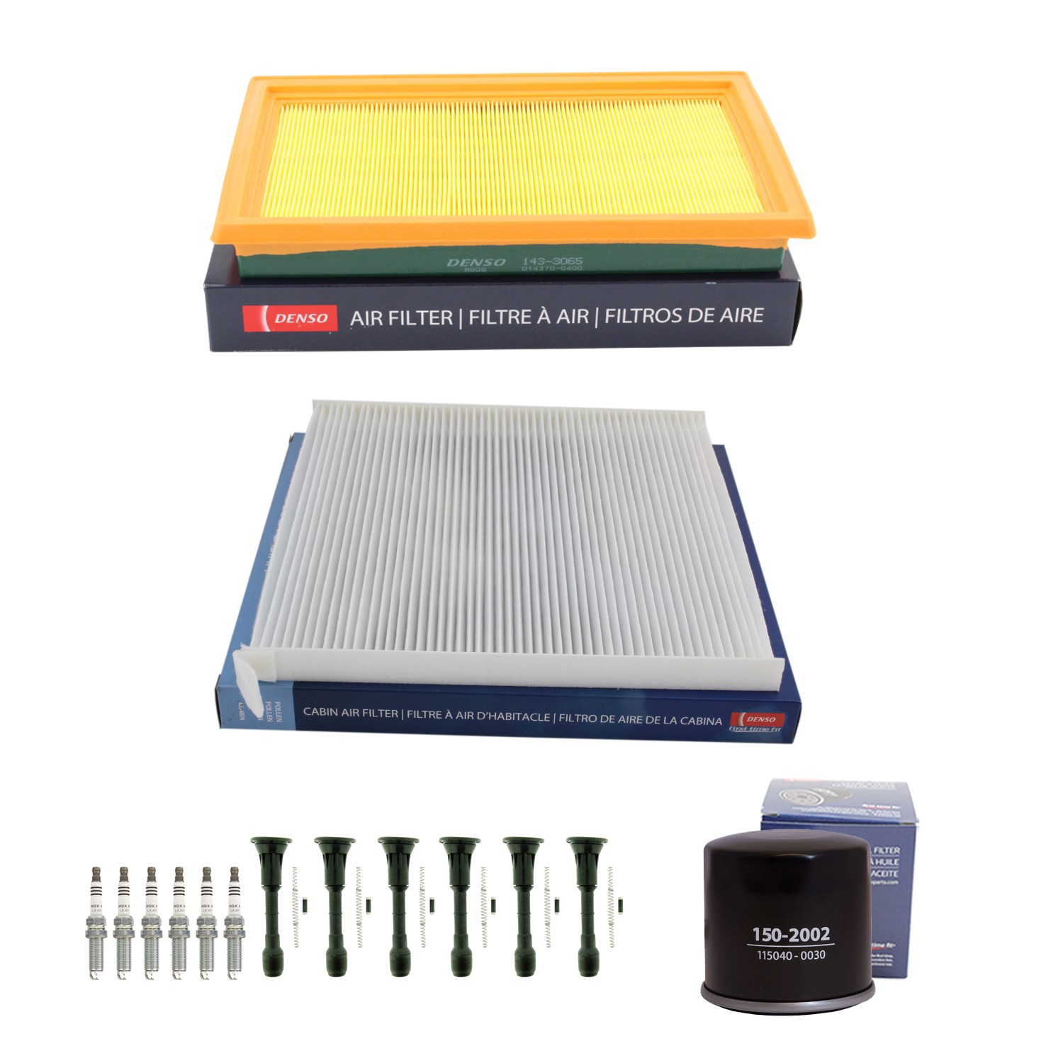 Denso Tune Up Kit NGK 6 Spark Plugs  Boots Kit for Altima Maxima Murano 3.5 V6