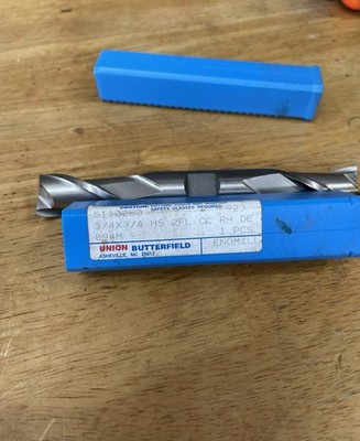 Union Butterfield 3/4'' 2 Flute Double End Square End Mill HSS 5110380