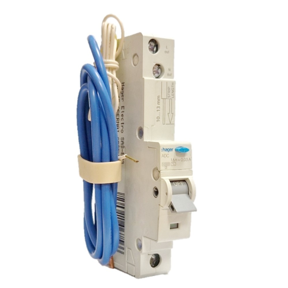 Hager ADC150 C Curve 10kA 30mA RCBO - 50 Amp