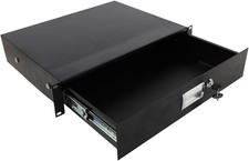 19 Inch 2U Rack Mount Drawer,Steel Plate DJ Drawer Equipment Cabinet,Server Cabi