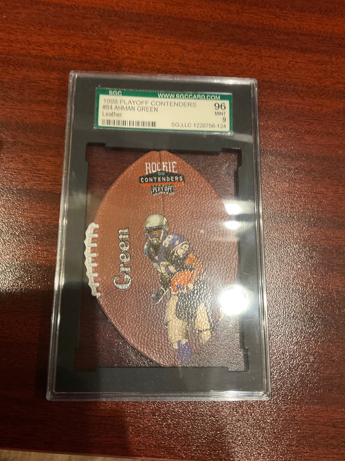 Ahman Green Playoff Contenders Leather #84 Base