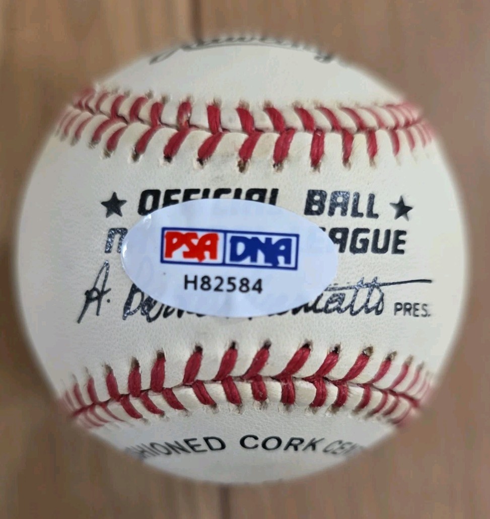 WILLIE MAYS GIANTS SIGNED AUTOGRAPHED ONLB BASEBALL COA PSA/DNA #H82584 view 2