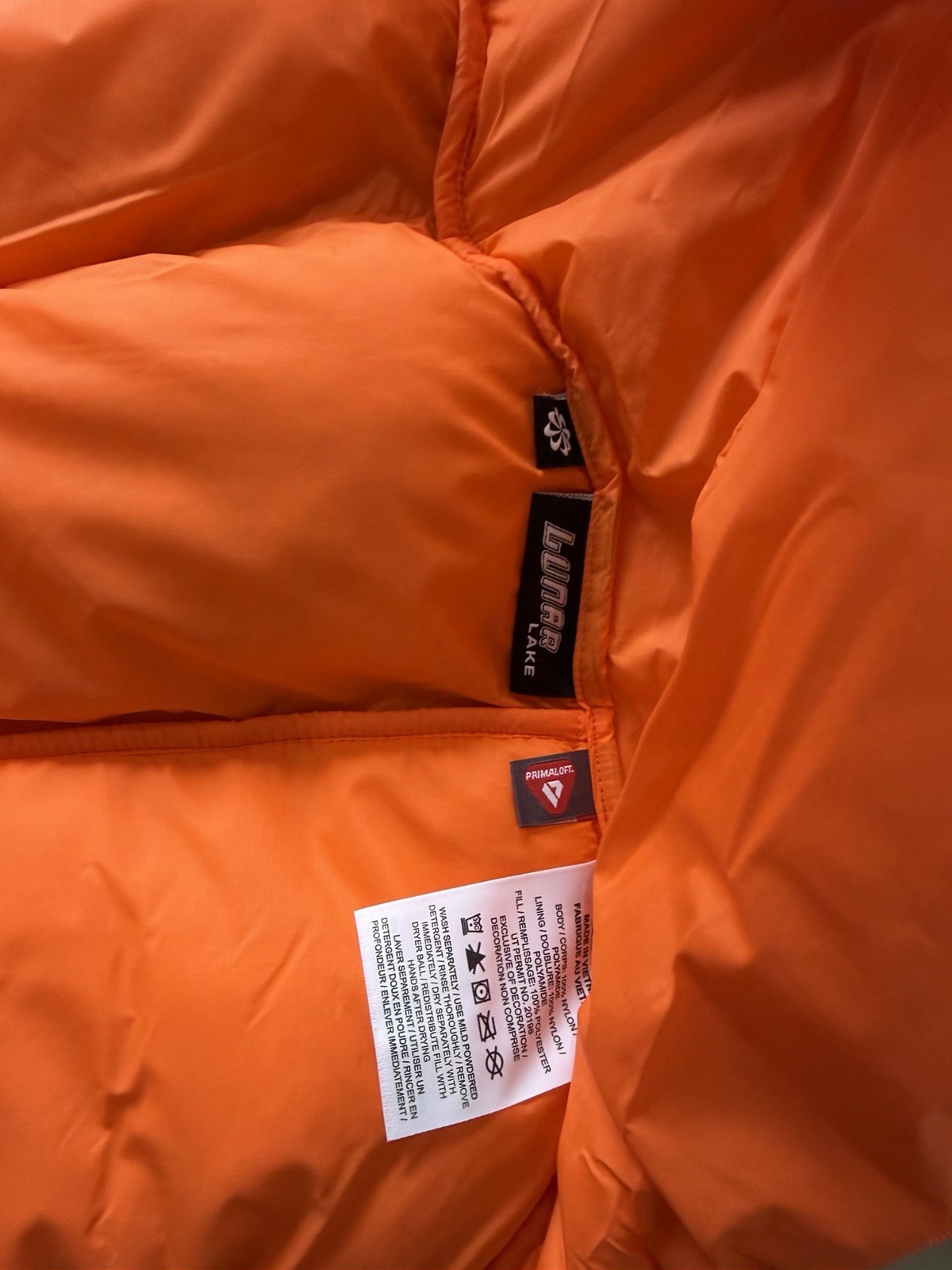 Nike ACG Therma-FIT ADV Lunar Lake Orange Puffer Down Jacket Men's Size Small