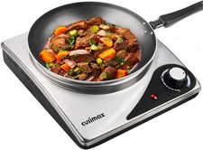 CUSIMAX Hot Plate for Electric Cooking Portable Single Hob, Cooktop