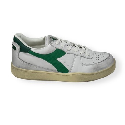 Diadora Heritage Mi Basket Low Used Herren Sneaker Freizeitschuhe Leder