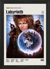 Labyrinth Filmposter gerahmt Wandbild Poster Leinwanddruck Bild