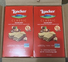 12 Case Loacker Classic Hazelnut Wafers 1.59oz WHOLESALE BULK
