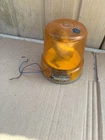 MOFLASH ROUND AMBER FLASHING WARNING BEACON LIGHT,VAN TRUCK CAB TOP, Working