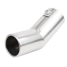 Universal Chrome Exhaust Muffler Tip 0.75-1.5 In Bolt-on Stainless Steel