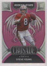 2022 Panini Rookies & Stars Crusade Pink Prizm 65/75 Steve Young #CR-27 HOF 04br