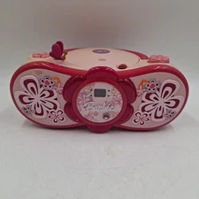 Barbie CD Player Boombox Pink Flowers – CD Not Working, For Display/Parts