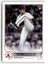 William Woods 2022 Topps Update Atlanta Braves Rookie #US195