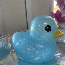 Big Glitter Rubber Duck  7”