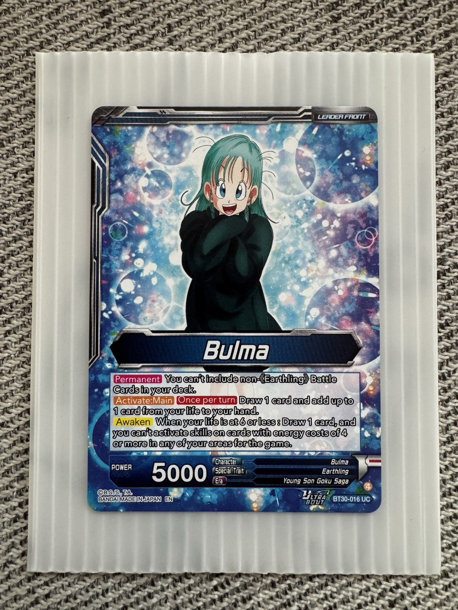ドラゴンボール超 英語版 BT30 SLR ブルマ 016 Dragon Ball Super Bunny Bulma, The Adventurous Bunny Girl BT30-016
