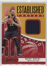 2019-20 Panini Absolute Memorabilia Established Threads Level 1 Marc Gasol 0j15