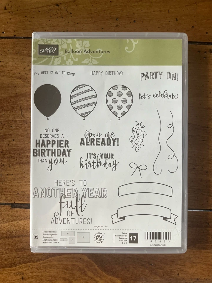 Pacote enorme de balão de coordenação Stampin Up 33 selos, 13 matrizes + 1 soco grande! - Imagem 4 de 4