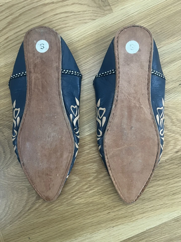 Mulas Babouche Marroquíes - Zapatillas - Toboganes - Pequeñas (6-6,5) Foto 2 de 2